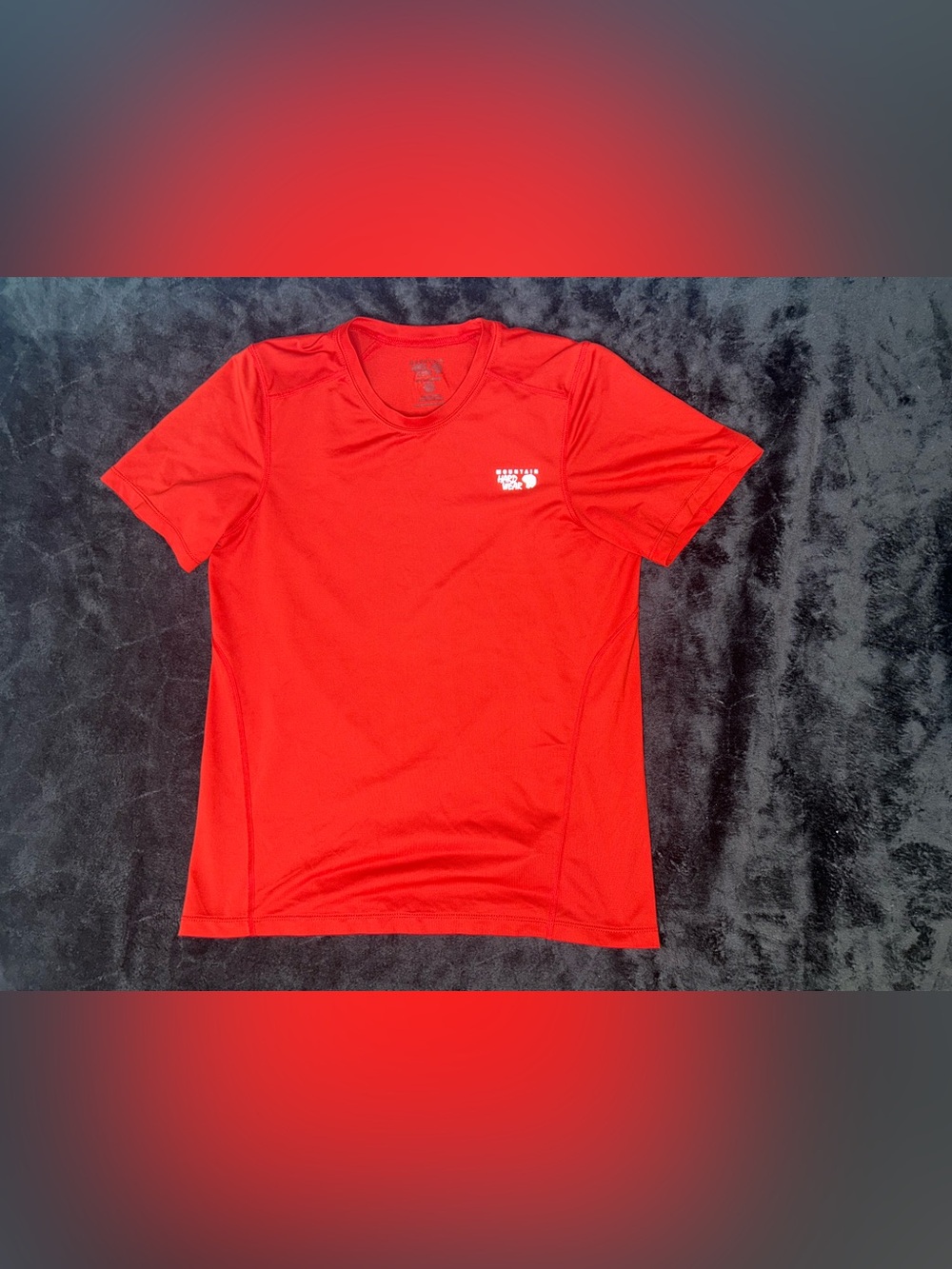 Mountain Hardwear Men’s Short Sleeve Red Small T-Shirt Rock Climbing Sports Tee